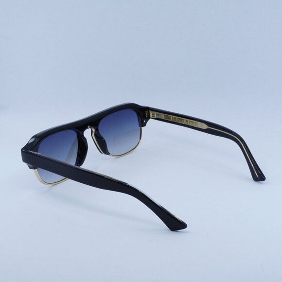 🕶️ New Cutler and Gross CG1353S 001 Sunglasses - Black on Crystal Frame - Picture 4 of 10